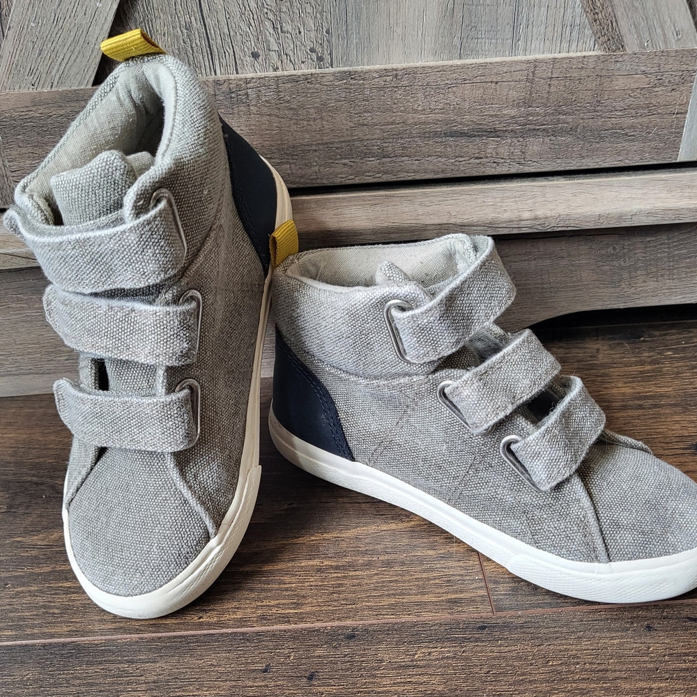 Target Gray and Navy Kids High-Top Sneakers
